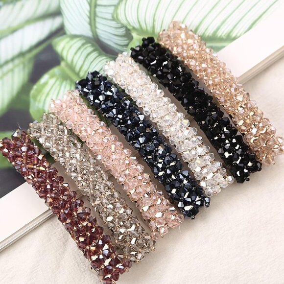 Elegant Hair Clips Fashion Hair Barrettes for Women and Girls, Sparkly Glitter R - Picture 1 of 6